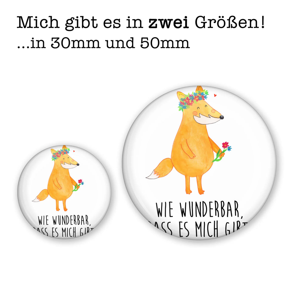 Button Fuchs Blumenliebe 50mm Button, Button, Pin, Anstecknadel, Fuchs, Füchse, Fox, Liebe, Freundin, Fuchsmädchen, Blumenmädchen, Freundinnen, Liebesbeweis, Blume, Blumen, Motivation, Freude, ich, mich, Selbstliebe