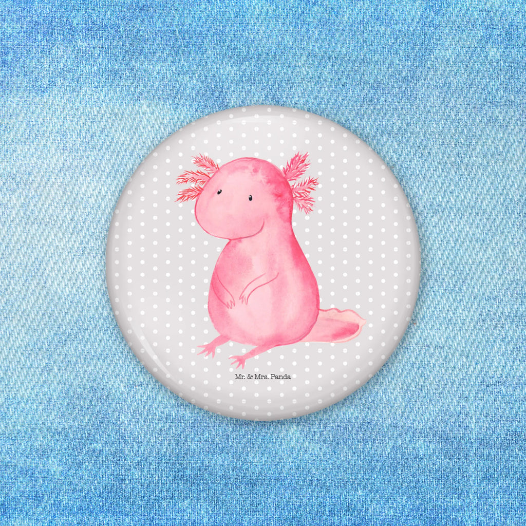 Button Axolotl 50mm Button, Button, Pin, Anstecknadel, Axolotl, Molch, Axolot, vergnügt, fröhlich, zufrieden, Lebensstil, Weisheit, Lebensweisheit, Liebe, Freundin