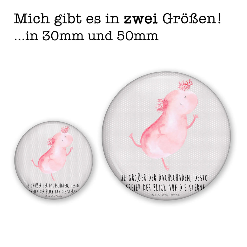 Button Axolotl tanzt 50mm Button, Button, Pin, Anstecknadel, Axolotl, Molch, Axolot, Schwanzlurch, Lurch, Lurche, Dachschaden, Sterne, verrückt, Freundin, beste Freundin