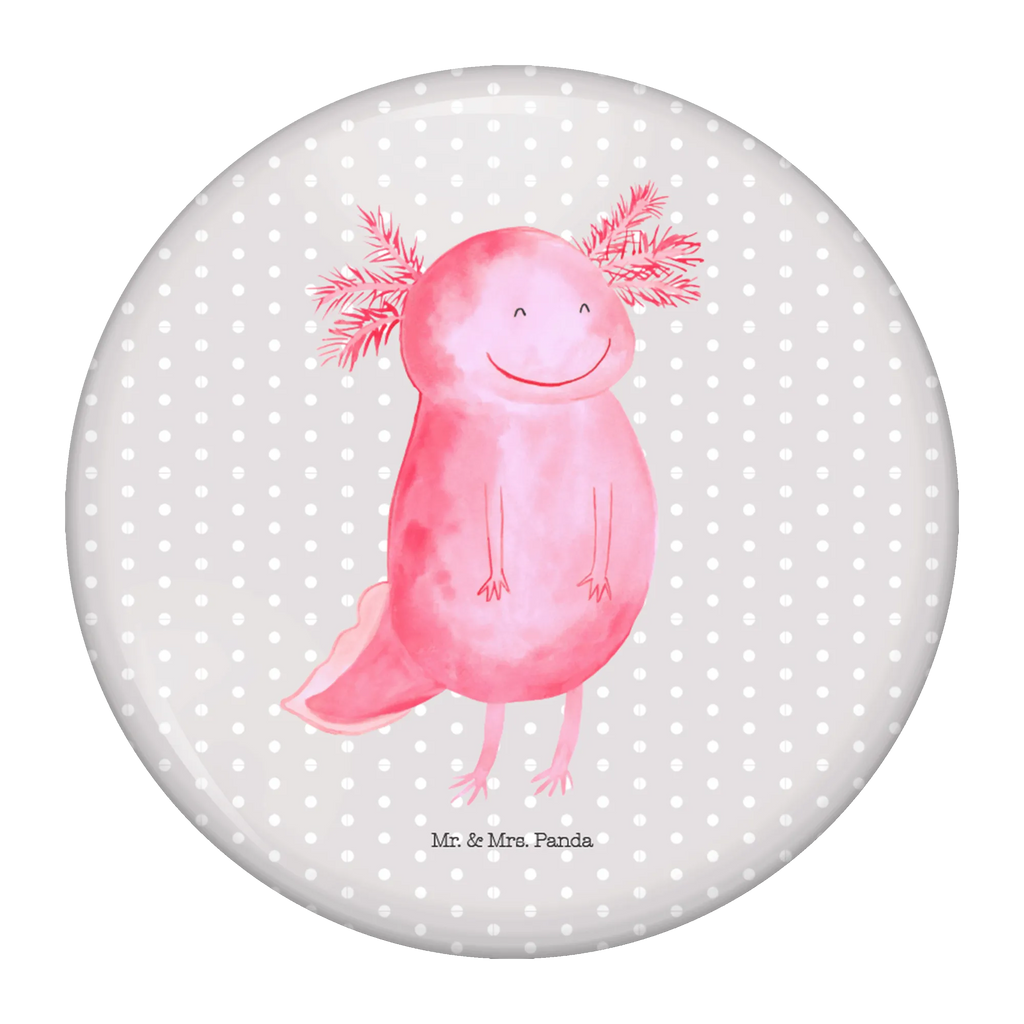 Button Axolotl glücklich 50mm Button, Button, Pin, Anstecknadel, Axolotl, Molch, Axolot, Schwanzlurch, Lurch, Lurche, Motivation, gute Laune