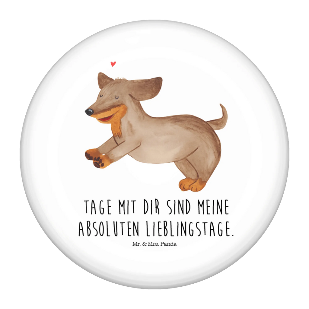 Button Hund Dackel fröhlich 50mm Button, Button, Pin, Anstecknadel, Hund, Hundemotiv, Haustier, Hunderasse, Tierliebhaber, Hundebesitzer, Sprüche, Hunde, Dackel, Dachshund, happy dog