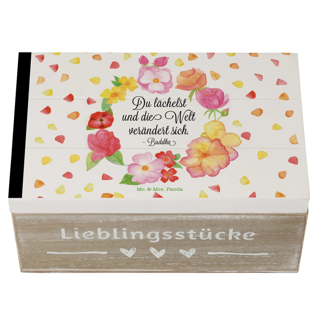 Holzkiste Du Lächelst Holzkiste, Kiste, Schatzkiste, Truhe, Schatulle, XXL, Erinnerungsbox, Erinnerungskiste, Dekokiste, Aufbewahrungsbox, Geschenkbox, Geschenkdose, Blumen Deko, Frühlings Deko, Sommer Deko, Dekoration, positive Botschaft, Naturliebhaber, Outdoor, Natur, Abenteuer, Lächele, Welt verändert sich, Zitat Buddha, Lachen Spruch, glücklich sein, Zitat schön, Geschenk Freundin, Spruch positiv