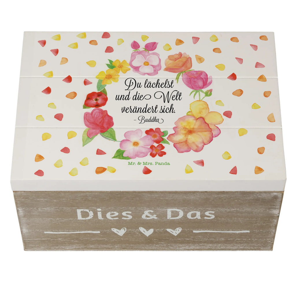 Holzkiste Du Lächelst Holzkiste, Kiste, Schatzkiste, Truhe, Schatulle, XXL, Erinnerungsbox, Erinnerungskiste, Dekokiste, Aufbewahrungsbox, Geschenkbox, Geschenkdose, Blumen Deko, Frühlings Deko, Sommer Deko, Dekoration, positive Botschaft, Naturliebhaber, Outdoor, Natur, Abenteuer, Lächele, Welt verändert sich, Zitat Buddha, Lachen Spruch, glücklich sein, Zitat schön, Geschenk Freundin, Spruch positiv