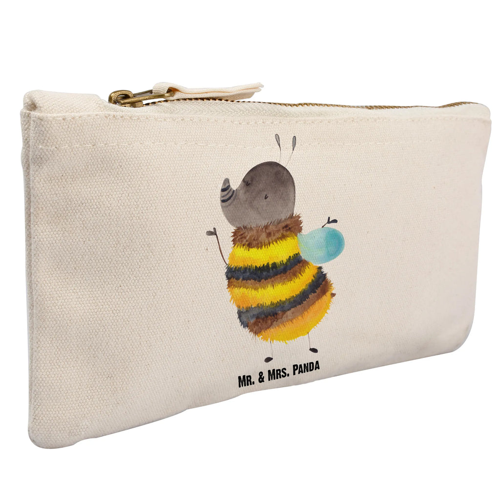 Schminktasche Hummel flauschig Schminktasche, Kosmetiktasche, Kosmetikbeutel, Stiftemäppchen, Etui, Federmappe, Makeup, XXL, Schminketui, Kosmetiketui, Schlamperetui, Tiermotive, Gute Laune, lustige Sprüche, Tiere, Hummel, Flauschig, Biene, Blume, Natur