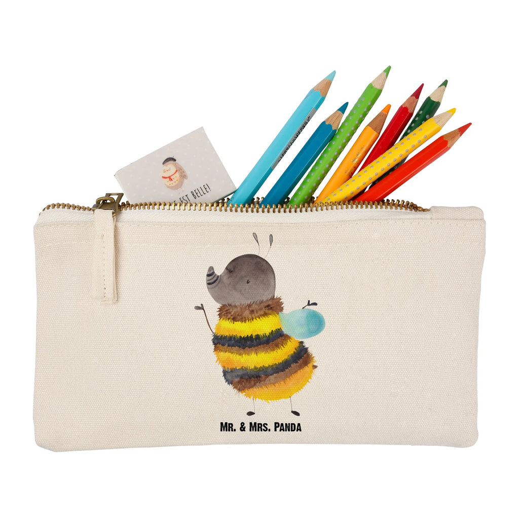 Schminktasche Hummel flauschig Schminktasche, Kosmetiktasche, Kosmetikbeutel, Stiftemäppchen, Etui, Federmappe, Makeup, XXL, Schminketui, Kosmetiketui, Schlamperetui, Tiermotive, Gute Laune, lustige Sprüche, Tiere, Hummel, Flauschig, Biene, Blume, Natur