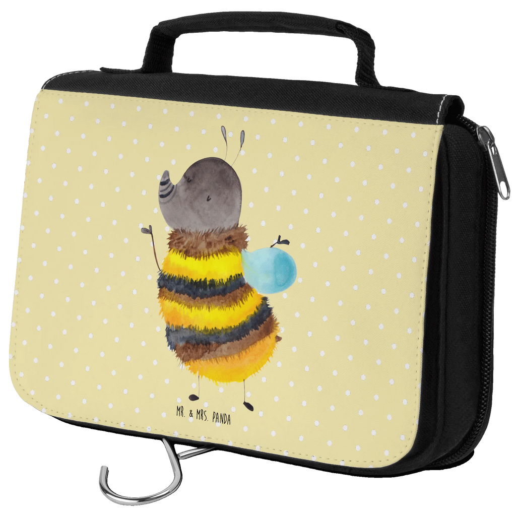 Kulturbeutel Hummel flauschig Kulturbeutel, Zum Aufhängen, Waschtasche, Kosmetiktasche, Damen, Herren, Aufbewahrungstasche, Schminktasche, Kosmetikbeutel, Organizer, Kulturtasche, Schminkutensil, Tiermotive, Gute Laune, lustige Sprüche, Tiere, Hummel, Flauschig, Biene, Blume, Natur