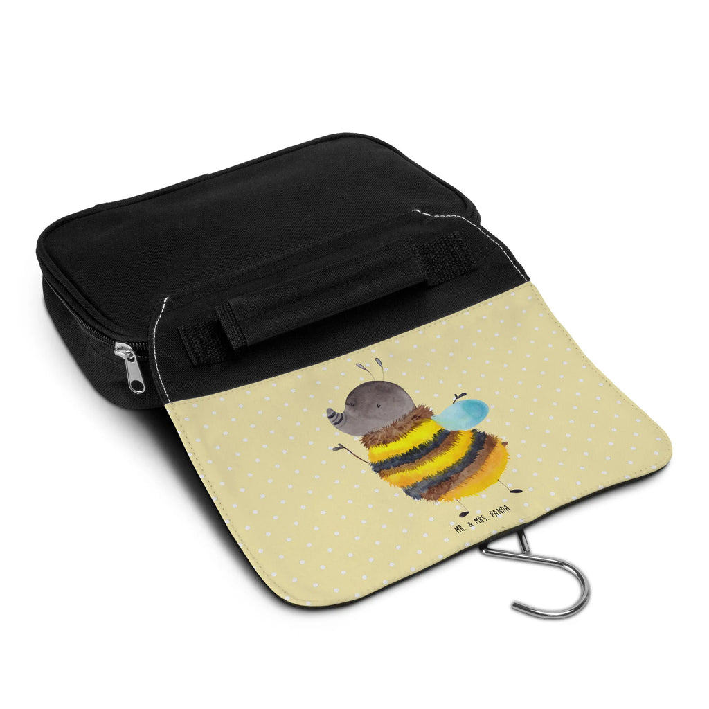 Kulturbeutel Hummel flauschig Kulturbeutel, Zum Aufhängen, Waschtasche, Kosmetiktasche, Damen, Herren, Aufbewahrungstasche, Schminktasche, Kosmetikbeutel, Organizer, Kulturtasche, Schminkutensil, Tiermotive, Gute Laune, lustige Sprüche, Tiere, Hummel, Flauschig, Biene, Blume, Natur