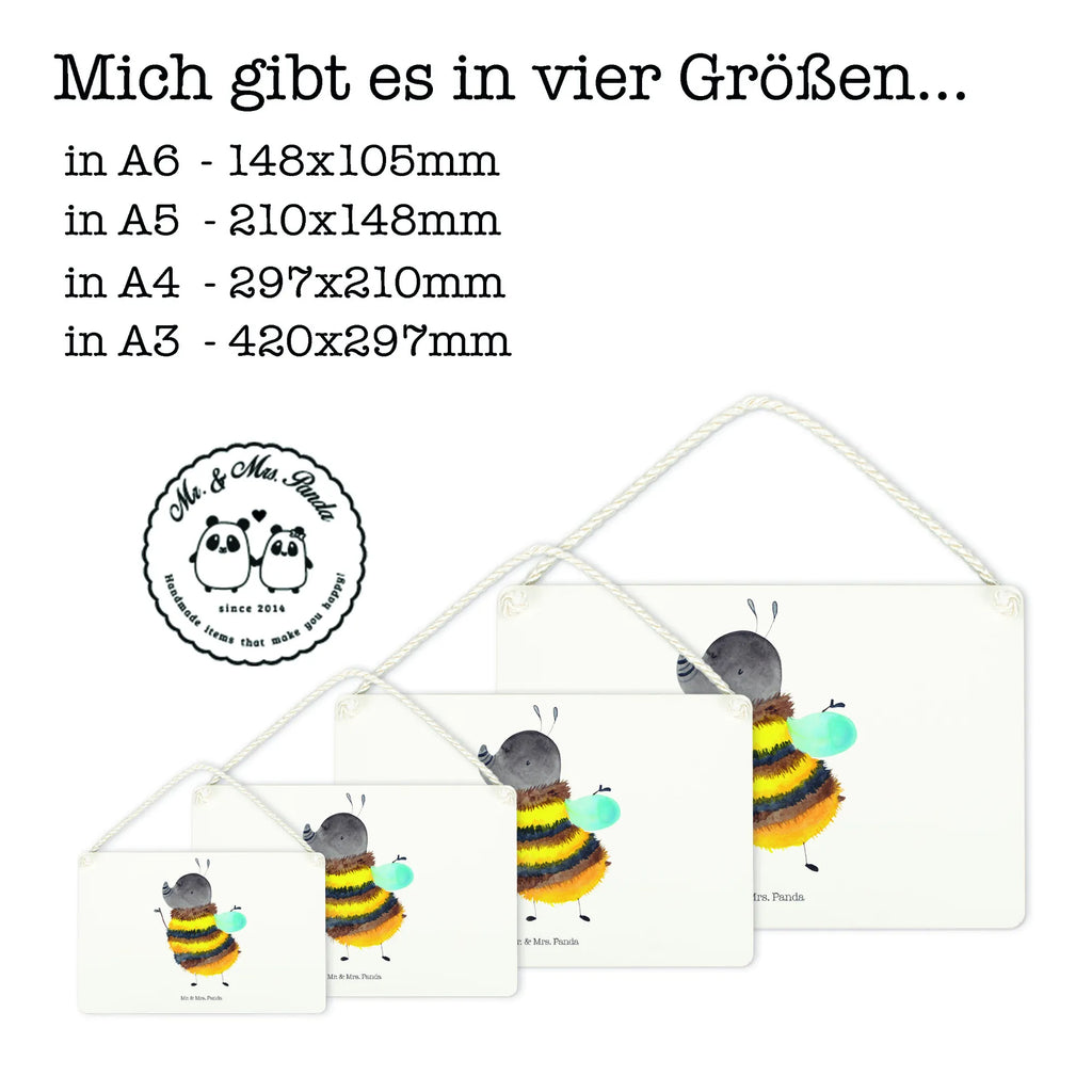 Deko Schild Hummel flauschig Dekoschild, Deko Schild, Schild, Tür Schild, Türschild, Holzschild, Wandschild, Wanddeko, Tiermotive, Gute Laune, lustige Sprüche, Tiere, Hummel, Flauschig, Biene, Blume, Natur