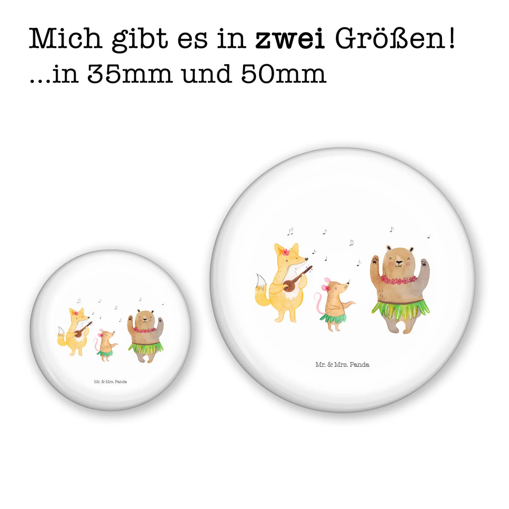 Button Waldtiere Aloha 50mm Button, Button, Pin, Anstecknadel, Tiermotive, Gute Laune, lustige Sprüche, Tiere, Wald, Waldtiere, Musik, Aloha, Bär, Hase, Igel, Tanzen, Leben, Lachen