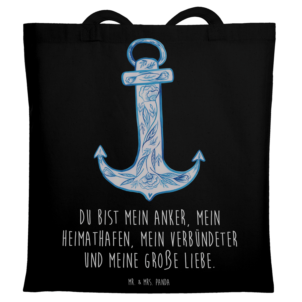 Tragetasche Anker Blau Beuteltasche, Beutel, Einkaufstasche, Jutebeutel, Stoffbeutel, Tasche, Shopper, Umhängetasche, Strandtasche, Schultertasche, Stofftasche, Tragetasche, Badetasche, Jutetasche, Einkaufstüte, Laptoptasche, Tiermotive, Gute Laune, lustige Sprüche, Tiere