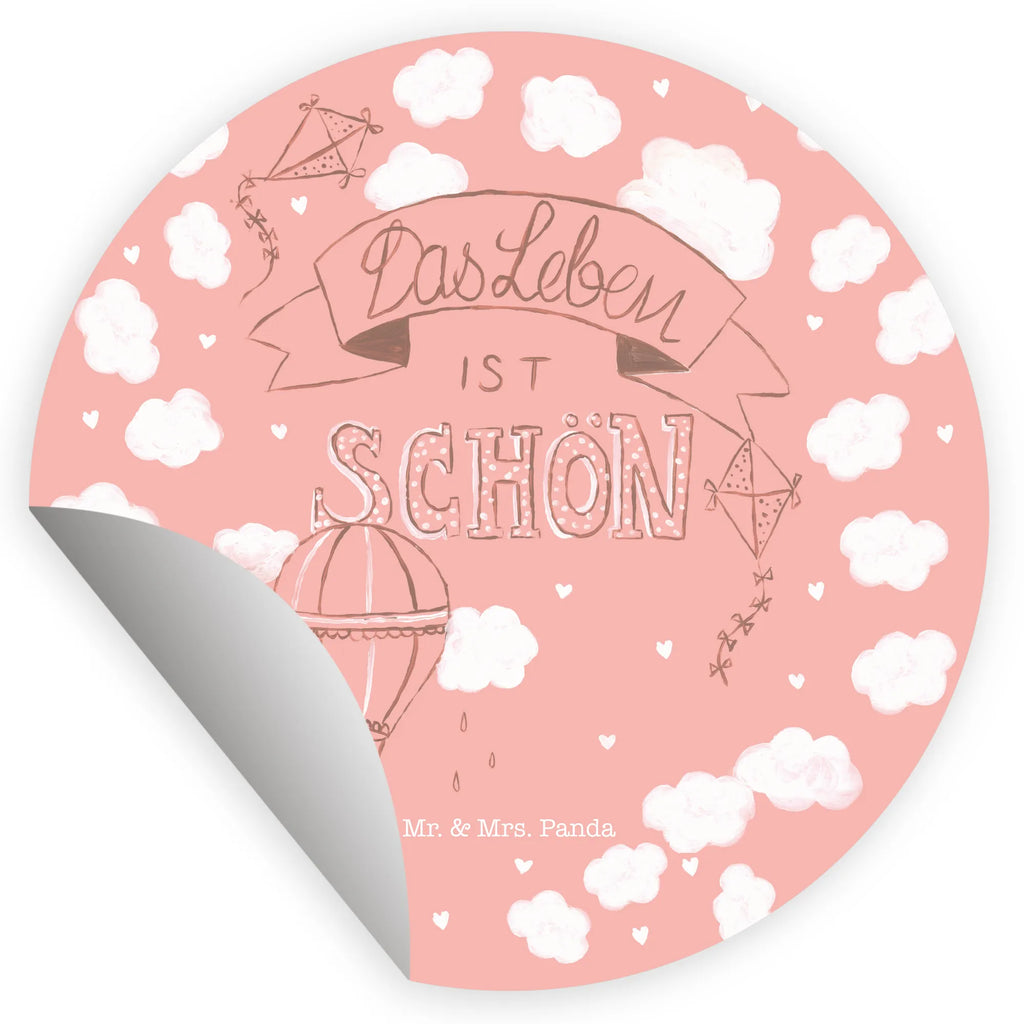 Rund Aufkleber Heißluftballon Leben Sticker, Aufkleber, Etikett, Kinder, rund, Blumen Deko, Frühlings Deko, Sommer Deko, Dekoration, positive Botschaft, Naturliebhaber, Outdoor, Natur, Abenteuer, Heißluftballon, Leben, Das Leben ist schön, Spruch Leben, Zitat, Inspiration, erleben, glücklich sein, Deko Haus