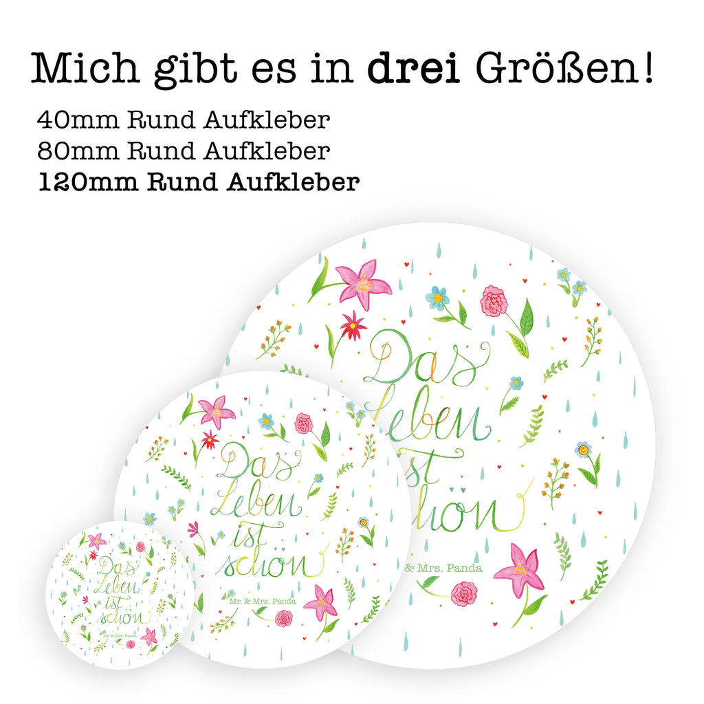 Rund Aufkleber Blumen Das Leben ist schön Sticker, Aufkleber, Etikett, Kinder, rund, Blumen Deko, Frühlings Deko, Sommer Deko, Dekoration, positive Botschaft, Naturliebhaber, Outdoor, Natur, Abenteuer, Blumen, Blümchen, Das Leben ist schön, Spruch über das Leben, Motivation Spruch, fröhlich sein, glücklich sein