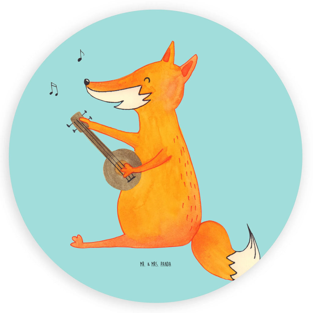 Rund Aufkleber Fuchs Gitarre Sticker, Aufkleber, Etikett, Fuchs, Füchse, Geschenk Musiker, Musik Spruch, Musikerin, Sänger, Sängerin, Gitarre