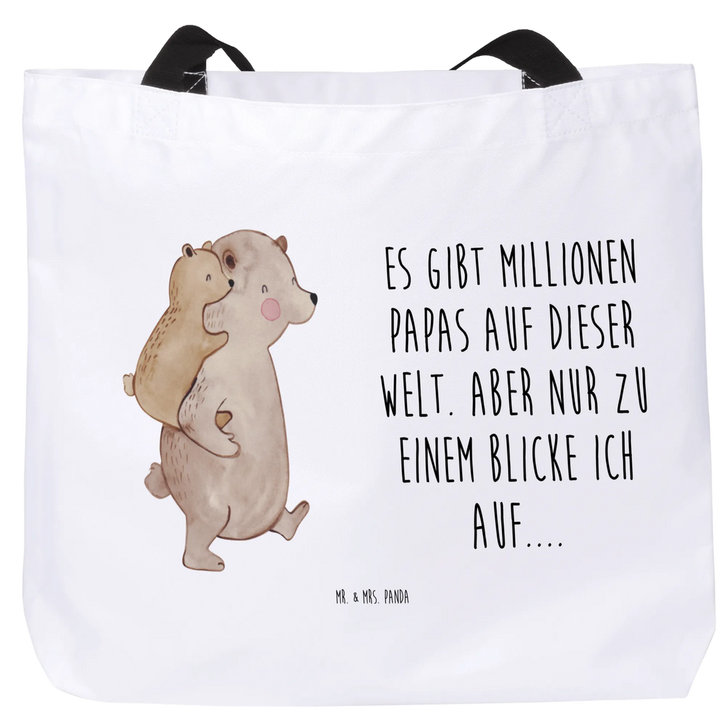 Shopper Papa Bär Beutel, Einkaufstasche, Tasche, Strandtasche, Einkaufsbeutel, Shopper, Schultasche, Freizeittasche, Tragebeutel, Schulbeutel, Alltagstasche, Familie, Vatertag, Muttertag, Bruder, Schwester, Mama, Papa, Oma, Opa, Geschenk, Vater, Papi, Vati, Onkel, Geburtstag