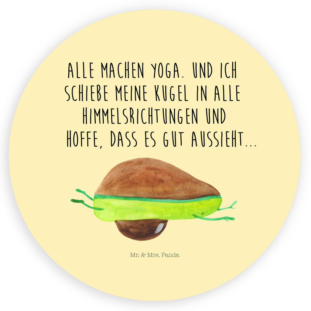 Rund Aufkleber Avocado Yoga Sticker, Aufkleber, Etikett, Avocado, Veggie, Vegan, Gesund, Avocado Yoga Vegan