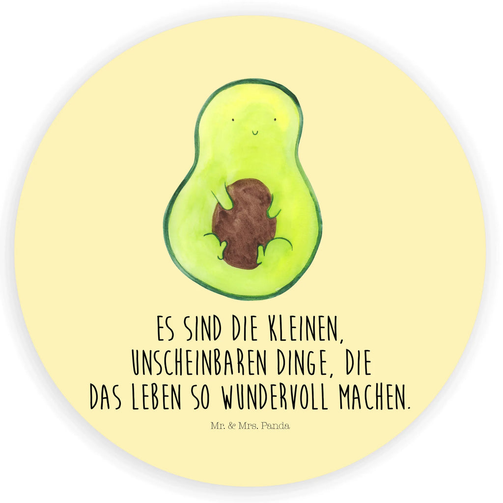 Rund Aufkleber Avocado mit Kern Sticker, Aufkleber, Etikett, Avocado, Veggie, Vegan, Gesund, Avokado, Avocadokern, Kern, Pflanze, Spruch Leben