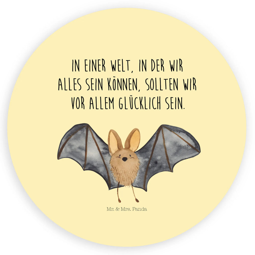 Rund Aufkleber Fledermaus Flügel Sticker, Aufkleber, Etikett, Tiermotive, Gute Laune, lustige Sprüche, Tiere