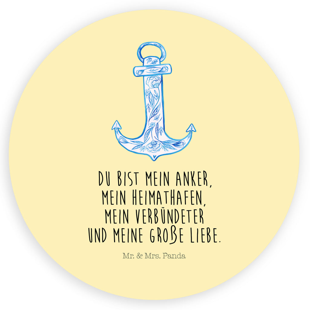 Rund Aufkleber Anker Blau Sticker, Aufkleber, Etikett, Tiermotive, Gute Laune, lustige Sprüche, Tiere