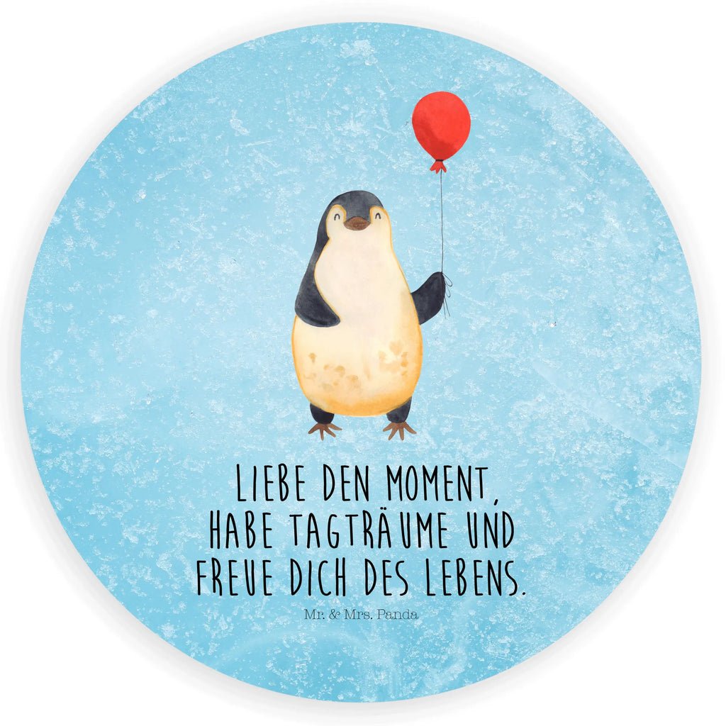 Rund Aufkleber Pinguin Luftballon Sticker, Aufkleber, Etikett, Pinguin, Pinguine, Luftballon, Tagträume, Lebenslust, Geschenk Freundin, Geschenkidee, beste Freundin, Motivation, Neustart, neues Leben, Liebe, Glück