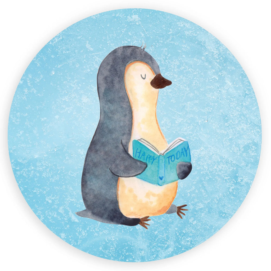 Rund Aufkleber Pinguin Buch Sticker, Aufkleber, Etikett, Pinguin, Pinguine, Buch, Lesen, Bücherwurm, Nichtstun, Faulenzen, Ferien, Urlaub, Freizeit