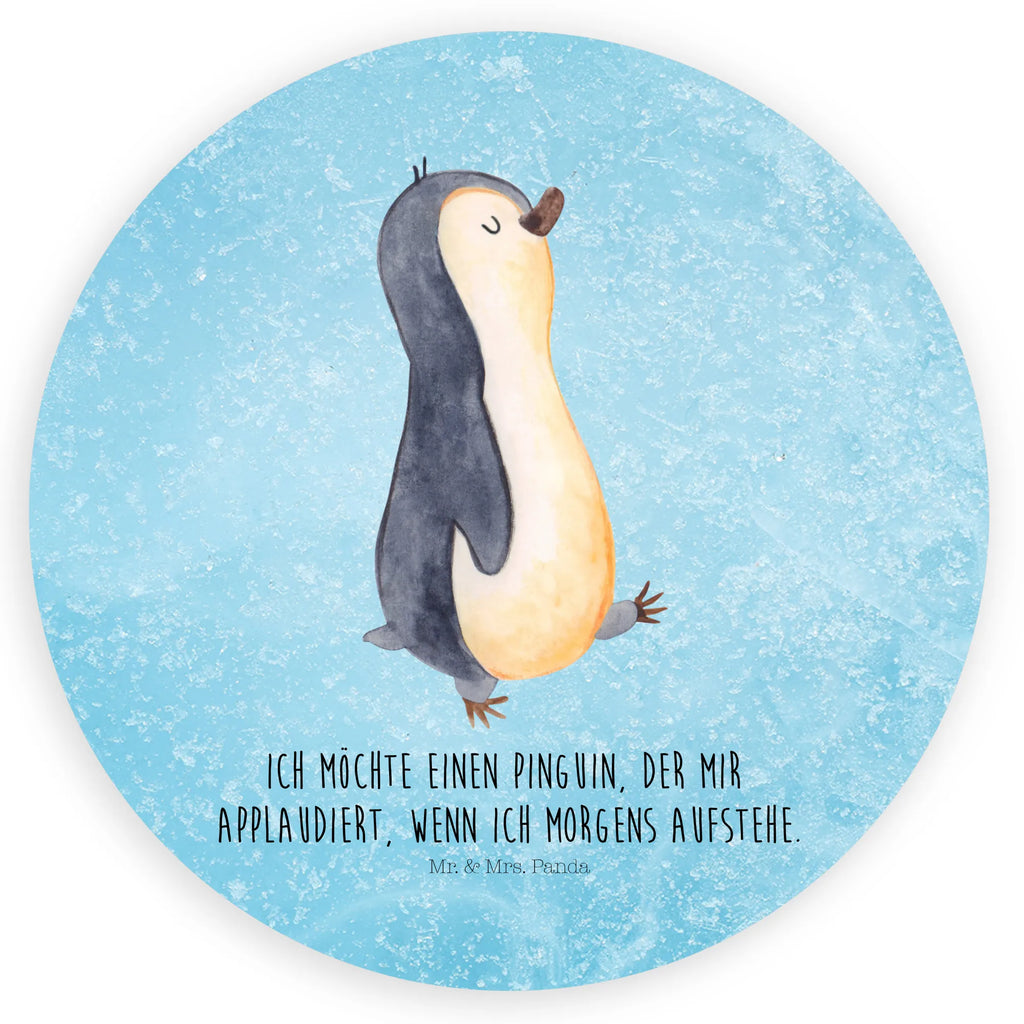 Rund Aufkleber Pinguin marschieren Sticker, Aufkleber, Etikett, Pinguin, Pinguine, Frühaufsteher, Langschläfer, Bruder, Schwester, Familie