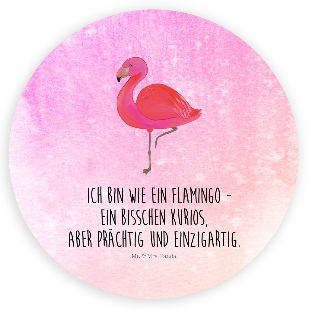 Rund Aufkleber Flamingo classic Sticker, Aufkleber, Etikett, Flamingo, Einzigartig, Selbstliebe, Stolz, ich, für mich, Spruch, Freundin, Freundinnen, Außenseiter, Sohn, Tochter, Geschwister