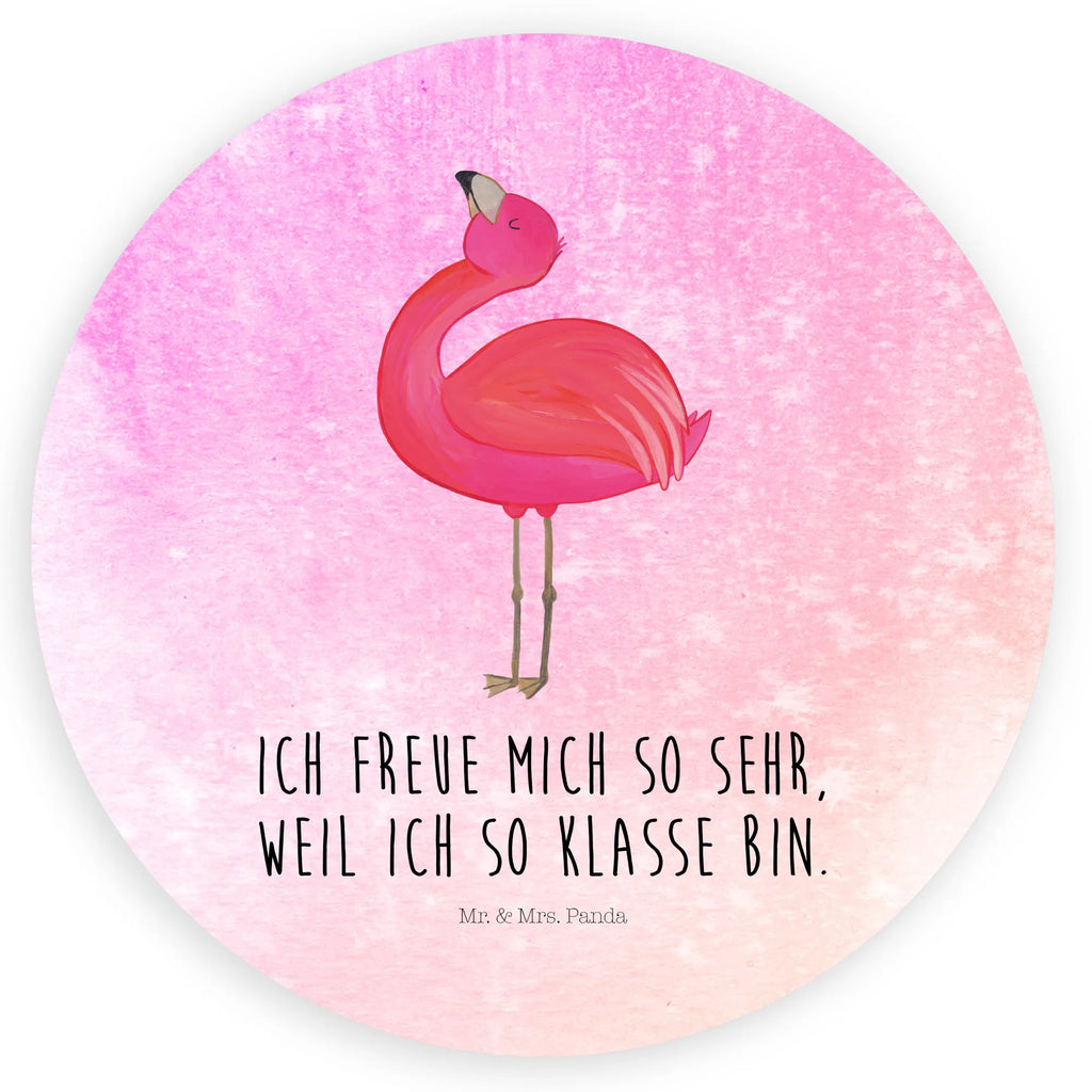 Rund Aufkleber Flamingo stolz Sticker, Aufkleber, Etikett, Flamingo, stolz, Freude, Selbstliebe, Selbstakzeptanz, Freundin, beste Freundin, Tochter, Mama, Schwester