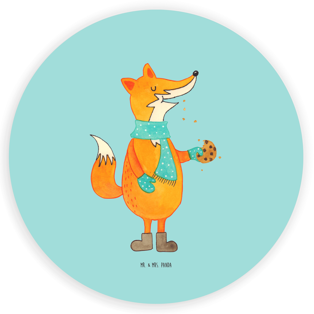 Rund Aufkleber Fuchs Keks Sticker, Aufkleber, Etikett, Fuchs, Füchse, Backen Spruch, Kekse, Winter, Weihnachtszeit, Plätzchen, Liebe, Küche Deko