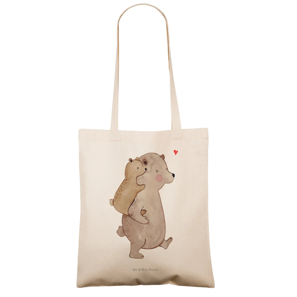 Tragetasche Papa Bär Beuteltasche, Beutel, Einkaufstasche, Jutebeutel, Stoffbeutel, Tasche, Shopper, Umhängetasche, Strandtasche, Schultertasche, Stofftasche, Tragetasche, Badetasche, Jutetasche, Einkaufstüte, Laptoptasche, Familie, Vatertag, Muttertag, Bruder, Schwester, Mama, Papa, Oma, Opa, Geschenk, Vater, Papi, Vati, Onkel, Geburtstag