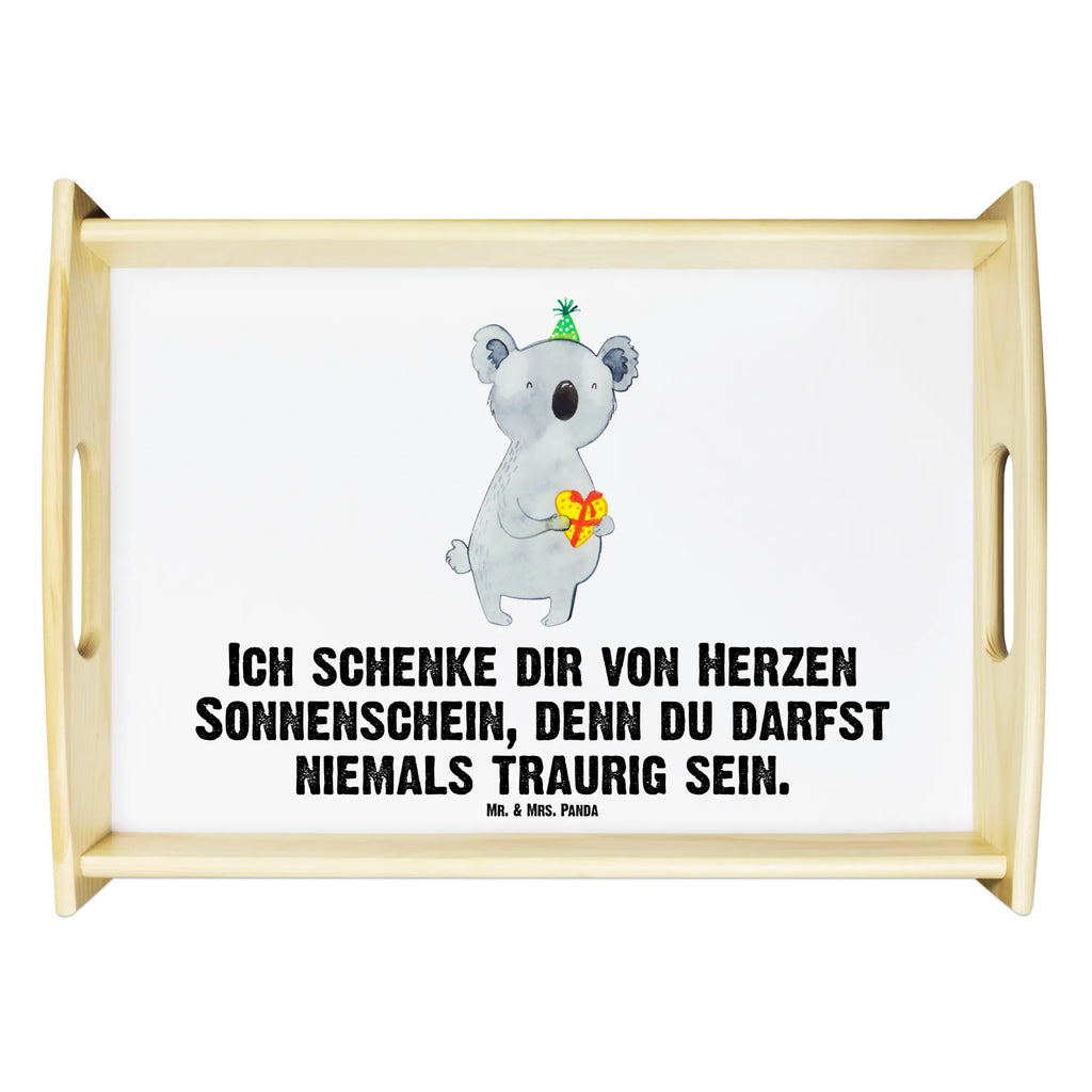 Serviertablett Koala Geschenk Serviertablett, Tablett, Holztablett, Küchentablett, Dekotablett, Frühstückstablett, Koala, Koalabär, Geschenk, Geburtstag, Party