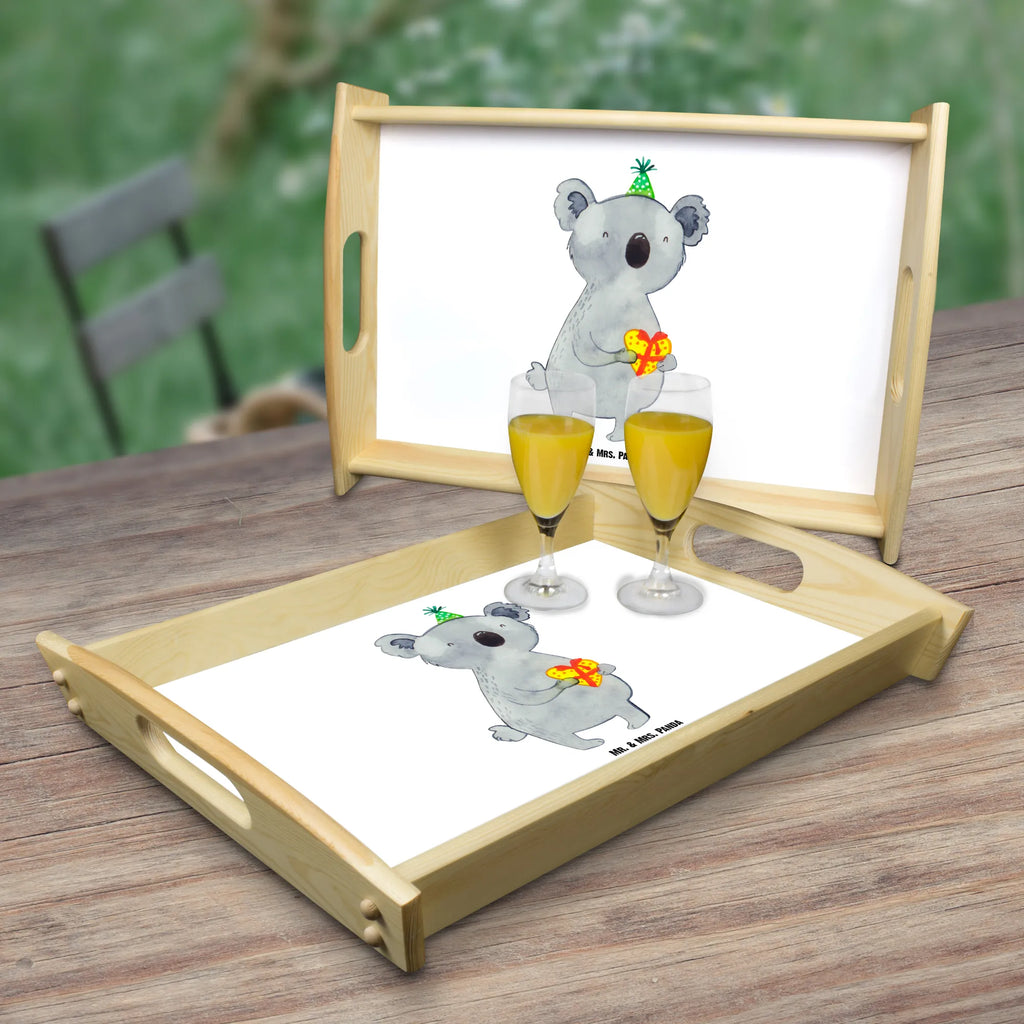 Serviertablett Koala Geschenk Serviertablett, Tablett, Holztablett, Küchentablett, Dekotablett, Frühstückstablett, Koala, Koalabär, Geschenk, Geburtstag, Party