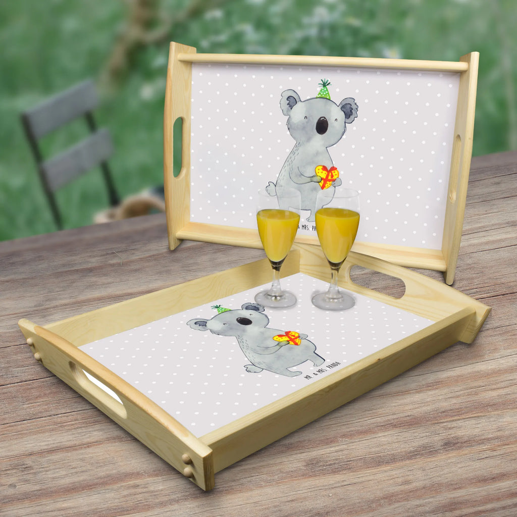 Serviertablett Koala Geschenk Serviertablett, Tablett, Holztablett, Küchentablett, Dekotablett, Frühstückstablett, Koala, Koalabär, Geschenk, Geburtstag, Party