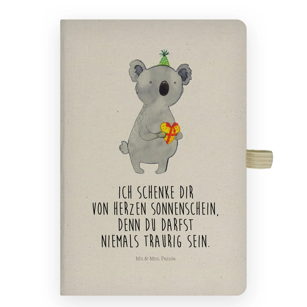 Baumwoll Notizbuch Koala Geschenk Notizen, Eintragebuch, Tagebuch, Notizblock, Adressbuch, Journal, Kladde, Skizzenbuch, Notizheft, Schreibbuch, Schreibheft, Koala, Koalabär, Geschenk, Geburtstag, Party