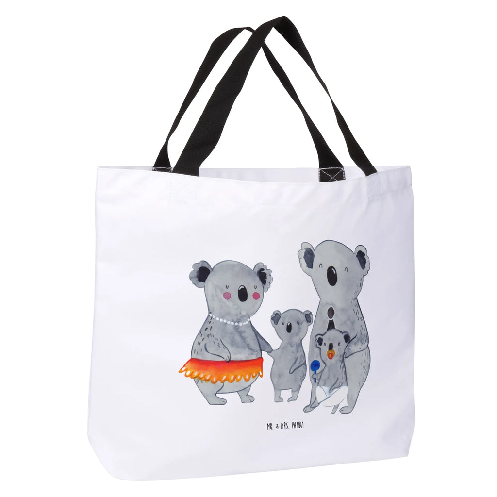 Shopper Koala Familie Beutel, Einkaufstasche, Tasche, Strandtasche, Einkaufsbeutel, Shopper, Schultasche, Freizeittasche, Tragebeutel, Schulbeutel, Alltagstasche, Familie, Vatertag, Muttertag, Bruder, Schwester, Mama, Papa, Oma, Opa, Koala, Koalas, Family, Kinder, Geschwister, Familienleben