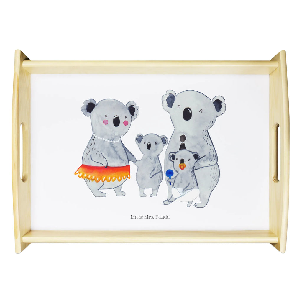 Serviertablett Koala Familie Serviertablett, Tablett, Holztablett, Küchentablett, Dekotablett, Frühstückstablett, Familie, Vatertag, Muttertag, Bruder, Schwester, Mama, Papa, Oma, Opa, Koala, Koalas, Family, Kinder, Geschwister, Familienleben