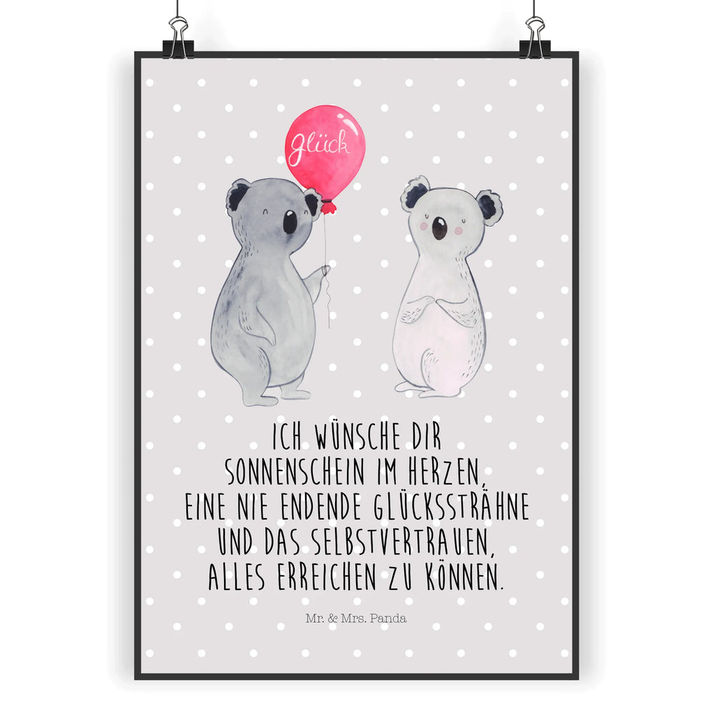 Poster Koala Luftballon Poster, Wandposter, Bild, Wanddeko, Küchenposter, Kinderposter, Wanddeko Bild, Raumdekoration, Wanddekoration, Handgemaltes Poster, Mr. & Mrs. Panda Poster, Designposter, Kunstdruck, Posterdruck, Koala, Koalabär, Luftballon, Party, Geburtstag, Geschenk