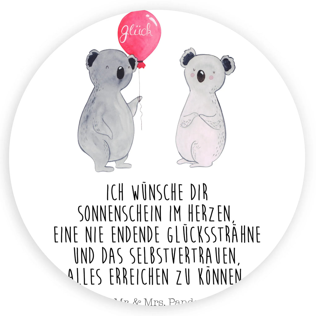 Rund Aufkleber Koala Luftballon Sticker, Aufkleber, Etikett, Kinder, rund, Koala, Koalabär, Luftballon, Party, Geburtstag, Geschenk