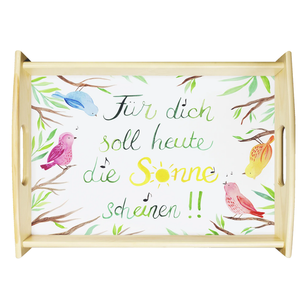 Serviertablett Vögel Sonne Serviertablett, Tablett, Holztablett, Küchentablett, Dekotablett, Frühstückstablett, Blumen Deko, Frühlings Deko, Sommer Deko, Dekoration, positive Botschaft, Naturliebhaber, Outdoor, Natur, Abenteuer