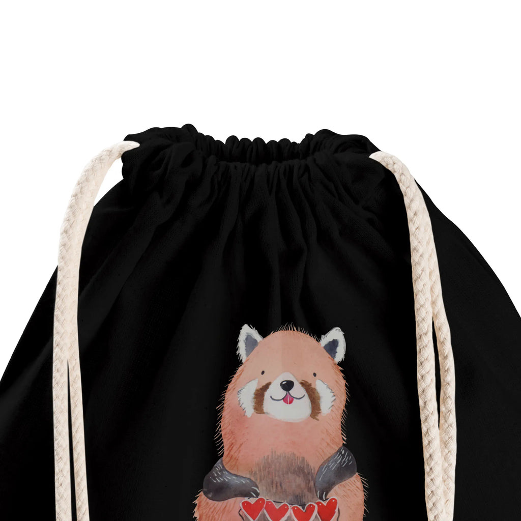 Sportbeutel Roter Panda Sportbeutel, Turnbeutel, Beutel, Sporttasche, Tasche, Stoffbeutel, Sportbeutel Kinder, Gymsack, Beutel Rucksack, Kleine Sporttasche, Sportzubehör, Turnbeutel Baumwolle, Tiermotive, Gute Laune, lustige Sprüche, Tiere, Panda, Liebe, Rot, Herz, Liebling, Lieblingsmensch