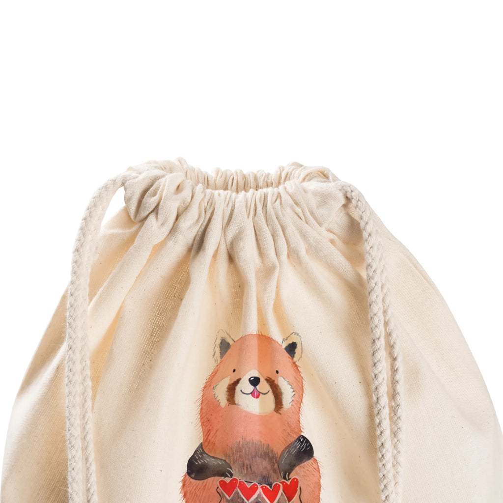 Sportbeutel Roter Panda Sportbeutel, Turnbeutel, Beutel, Sporttasche, Tasche, Stoffbeutel, Sportbeutel Kinder, Gymsack, Beutel Rucksack, Kleine Sporttasche, Sportzubehör, Turnbeutel Baumwolle, Tiermotive, Gute Laune, lustige Sprüche, Tiere, Panda, Liebe, Rot, Herz, Liebling, Lieblingsmensch