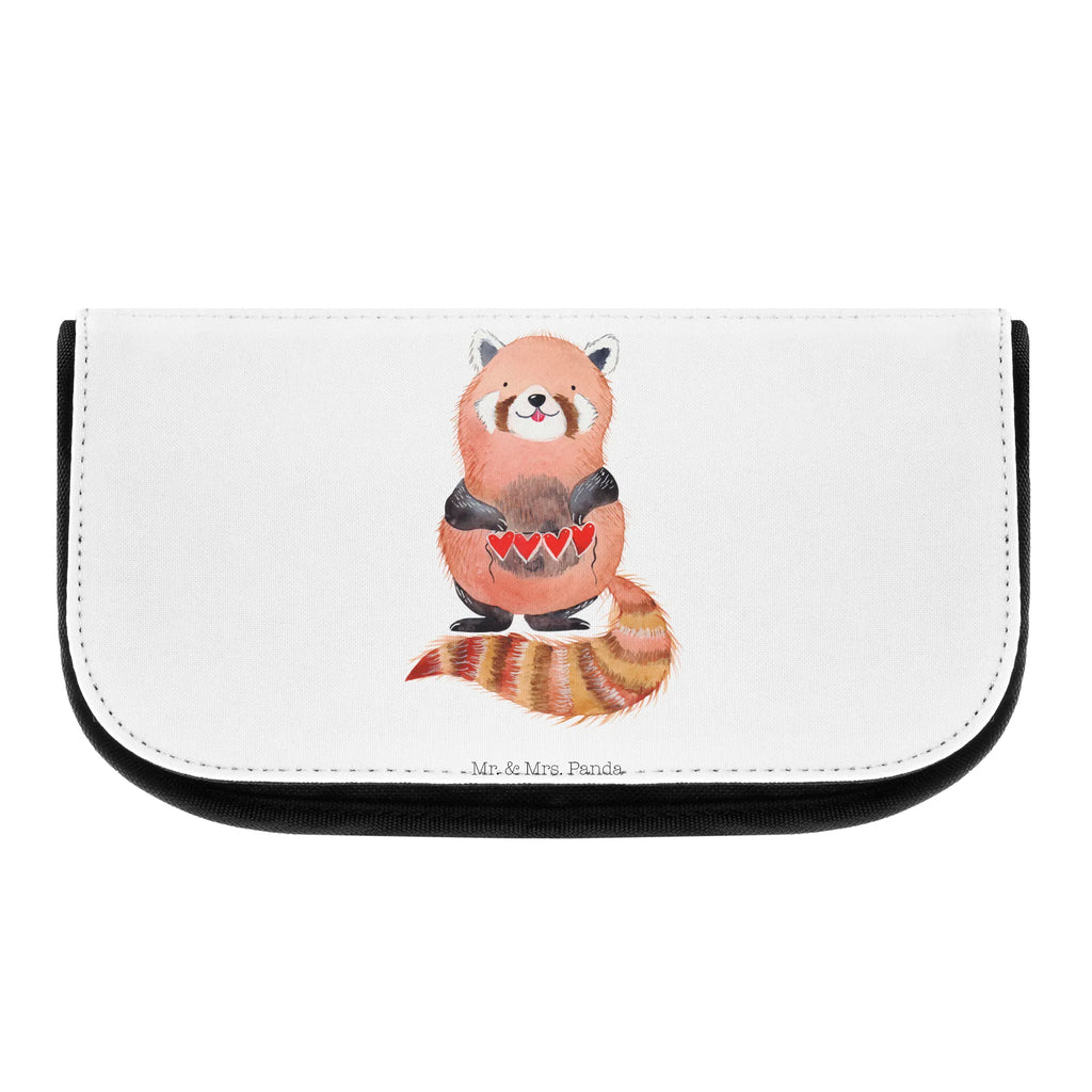 Kosmetiktasche Roter Panda Kosmetikbeutel, Kulturtasche, Kulturbeutel, Schminktasche, Make-Up Tasche, Kosmetiktasche, Beauty Bag, Kosmetiktasche Damen, Make Up Tasche, Kosmetik Tasche, Kosmetiktasche Klein, Kleine Kosmetiktasche, Schminktasche Klein, Kosmetiktasche Mit Fächern, Schminktäschen, Schminke Tasche, Kosmetiktaschen Damen, Beauty Case, Schmink Täschchen, Tiermotive, Gute Laune, lustige Sprüche, Tiere, Panda, Liebe, Rot, Herz, Liebling, Lieblingsmensch