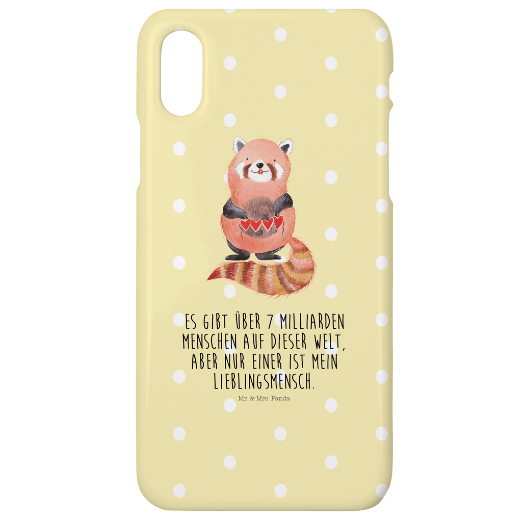 Handyhülle Roter Panda Handyhülle, Handycover, Cover, Handy, Hülle, Iphone 10, Iphone X, Tiermotive, Gute Laune, lustige Sprüche, Tiere, Panda, Liebe, Rot, Herz, Liebling, Lieblingsmensch