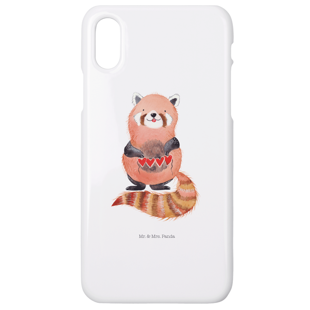 Handyhülle Roter Panda Handyhülle, Handycover, Cover, Handy, Hülle, Iphone 10, Iphone X, Tiermotive, Gute Laune, lustige Sprüche, Tiere, Panda, Liebe, Rot, Herz, Liebling, Lieblingsmensch