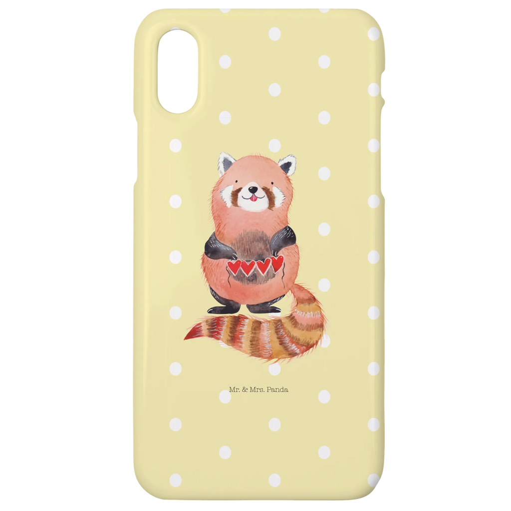 Handyhülle Roter Panda Handyhülle, Handycover, Cover, Handy, Hülle, Iphone 10, Iphone X, Tiermotive, Gute Laune, lustige Sprüche, Tiere, Panda, Liebe, Rot, Herz, Liebling, Lieblingsmensch