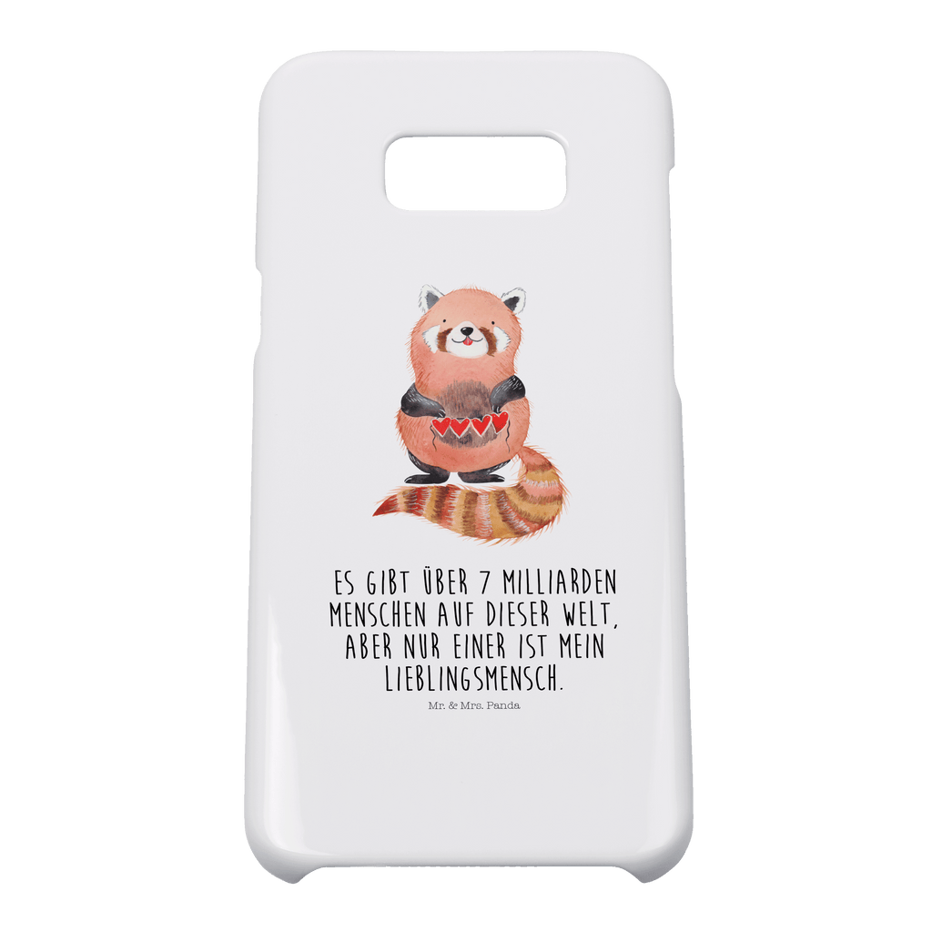 Handyhülle Roter Panda Handyhülle, Handycover, Cover, Handy, Hülle, Iphone 10, Iphone X, Tiermotive, Gute Laune, lustige Sprüche, Tiere, Panda, Liebe, Rot, Herz, Liebling, Lieblingsmensch