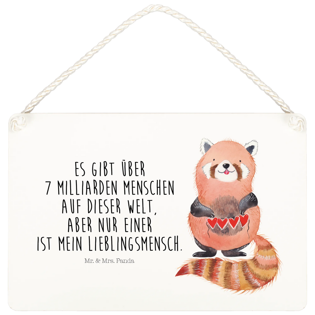 Deko Schild Roter Panda Dekoschild, Deko Schild, Schild, Tür Schild, Türschild, Holzschild, Wandschild, Wanddeko, Tiermotive, Gute Laune, lustige Sprüche, Tiere, Panda, Liebe, Rot, Herz, Liebling, Lieblingsmensch