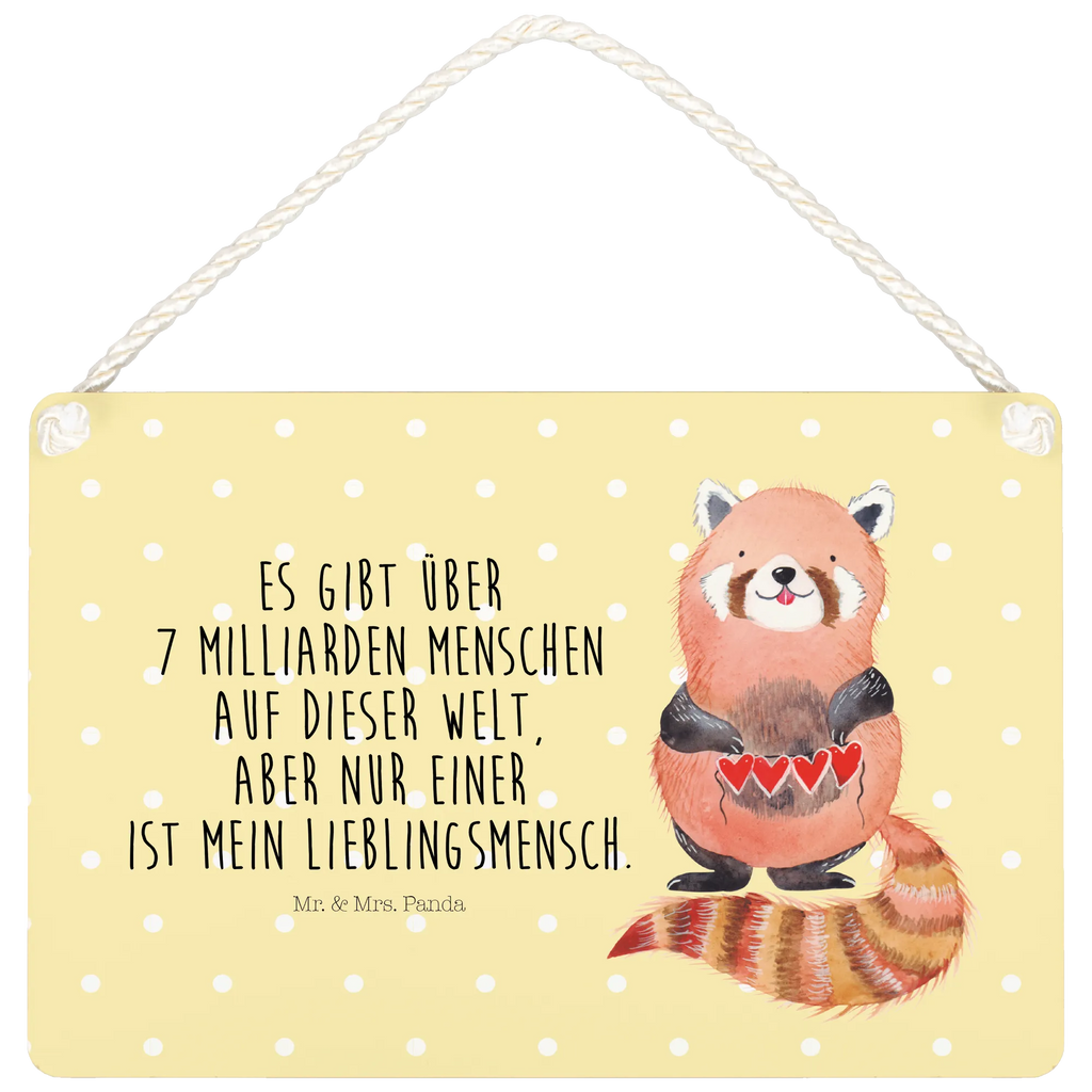 Deko Schild Roter Panda Dekoschild, Deko Schild, Schild, Tür Schild, Türschild, Holzschild, Wandschild, Wanddeko, Tiermotive, Gute Laune, lustige Sprüche, Tiere, Panda, Liebe, Rot, Herz, Liebling, Lieblingsmensch