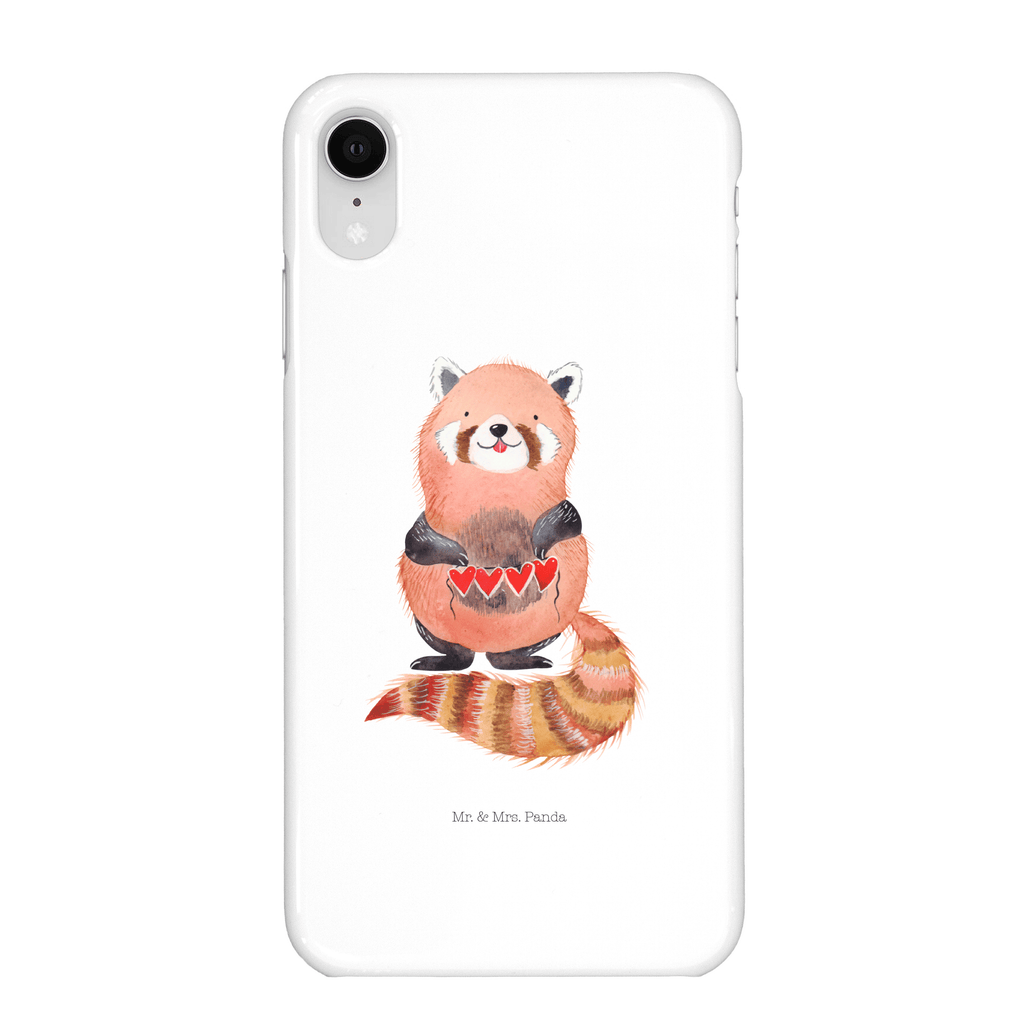 Handyhülle Roter Panda Handyhülle, Handycover, Cover, Handy, Hülle, Iphone 10, Iphone X, Tiermotive, Gute Laune, lustige Sprüche, Tiere, Panda, Liebe, Rot, Herz, Liebling, Lieblingsmensch