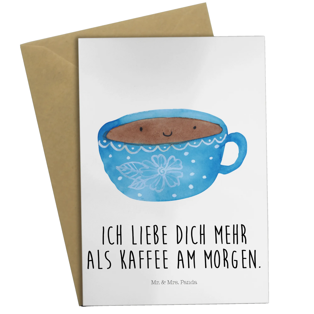 Grußkarte Kaffee Tasse Grußkarte, Klappkarte, Einladungskarte, Glückwunschkarte, Hochzeitskarte, Geburtstagskarte, Karte, Ansichtskarten, Tiermotive, Gute Laune, lustige Sprüche, Tiere, Kaffee, Tasse, Liebe, Geschmack, Genuss, Glücklich