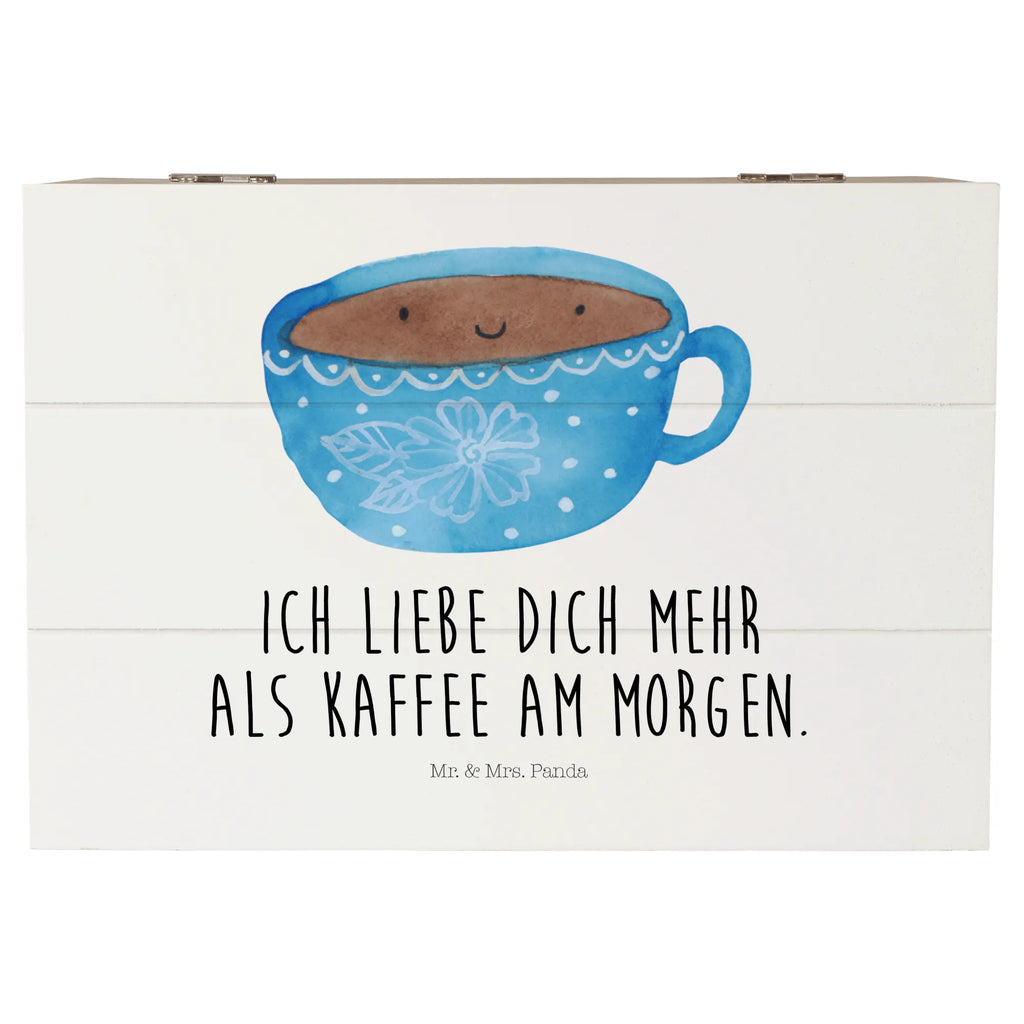 Holzkiste Kaffee Tasse Holzkiste, Kiste, Schatzkiste, Truhe, Schatulle, XXL, Erinnerungsbox, Erinnerungskiste, Dekokiste, Aufbewahrungsbox, Geschenkbox, Geschenkdose, Tiermotive, Gute Laune, lustige Sprüche, Tiere, Kaffee, Tasse, Liebe, Geschmack, Genuss, Glücklich